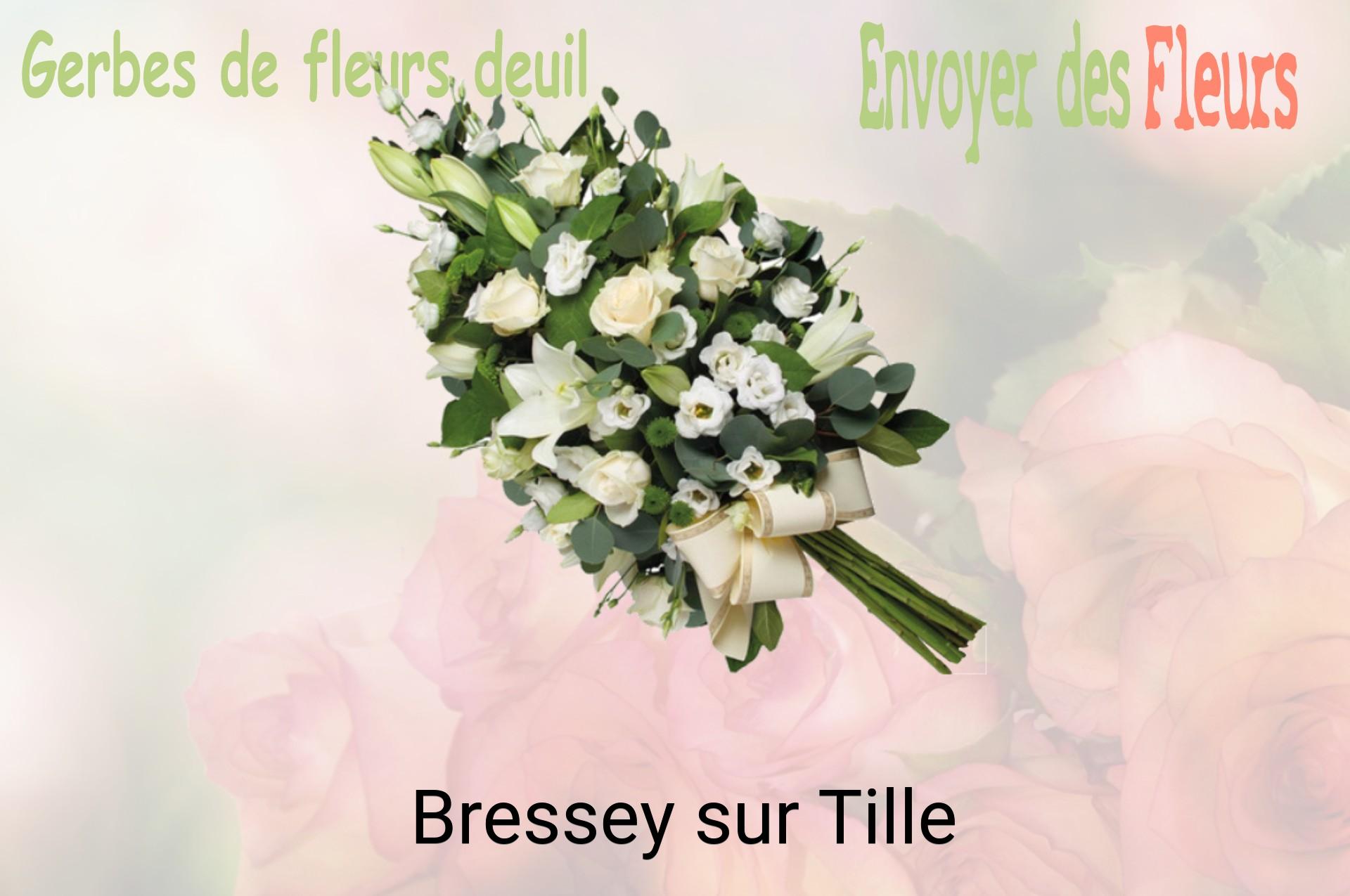 Gerbe de fleurs de deuil livrée à Bressey-sur-Tille